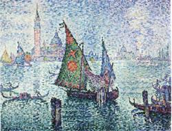 The Green Sail,Venice, Paul Signac